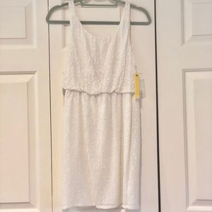 Alice + Olivia - White Sequin Dress, never worn!
